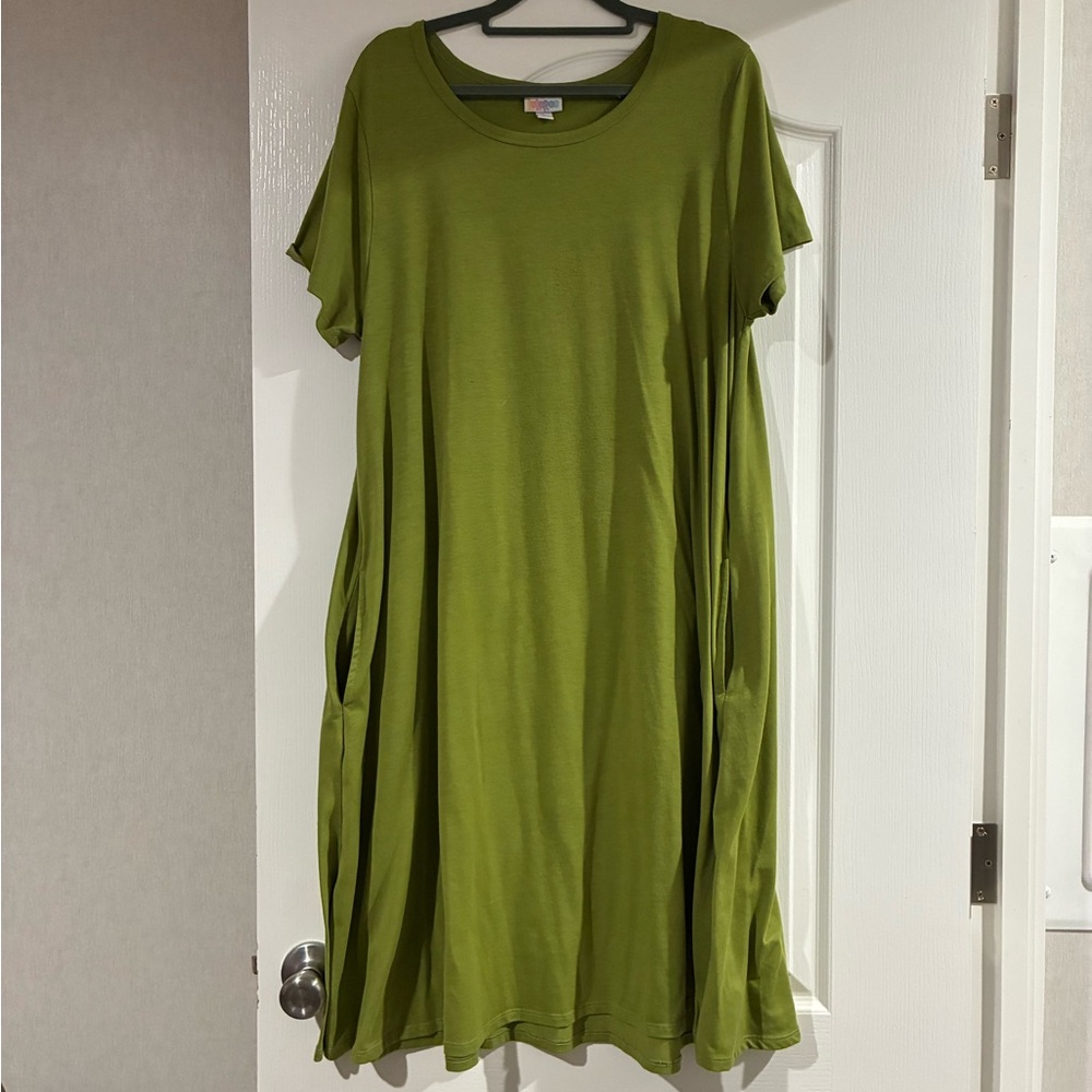LuLaRoe Green Maxi Dress